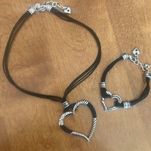 Brighton Heritage black cord necklace and bracelet